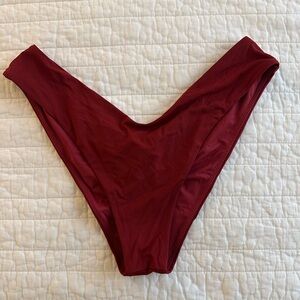 Blackbough scrunched Burgundy Bikini Bottom - XL - never worn